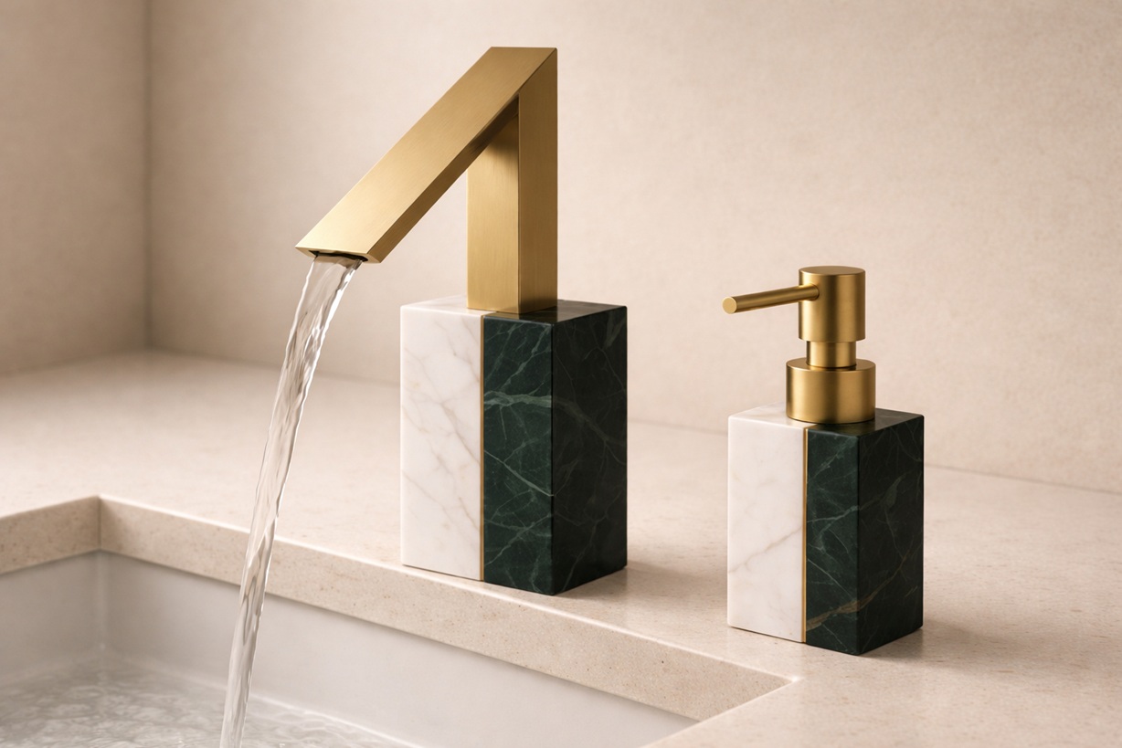 Marble gold set
